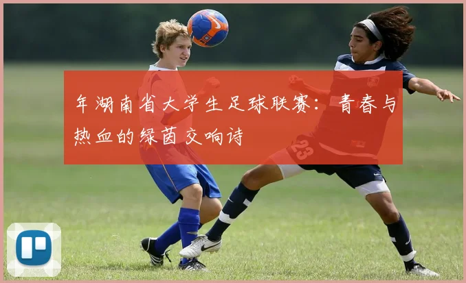 年湖南省大学生足球联赛：青春与热血的绿茵交响诗
